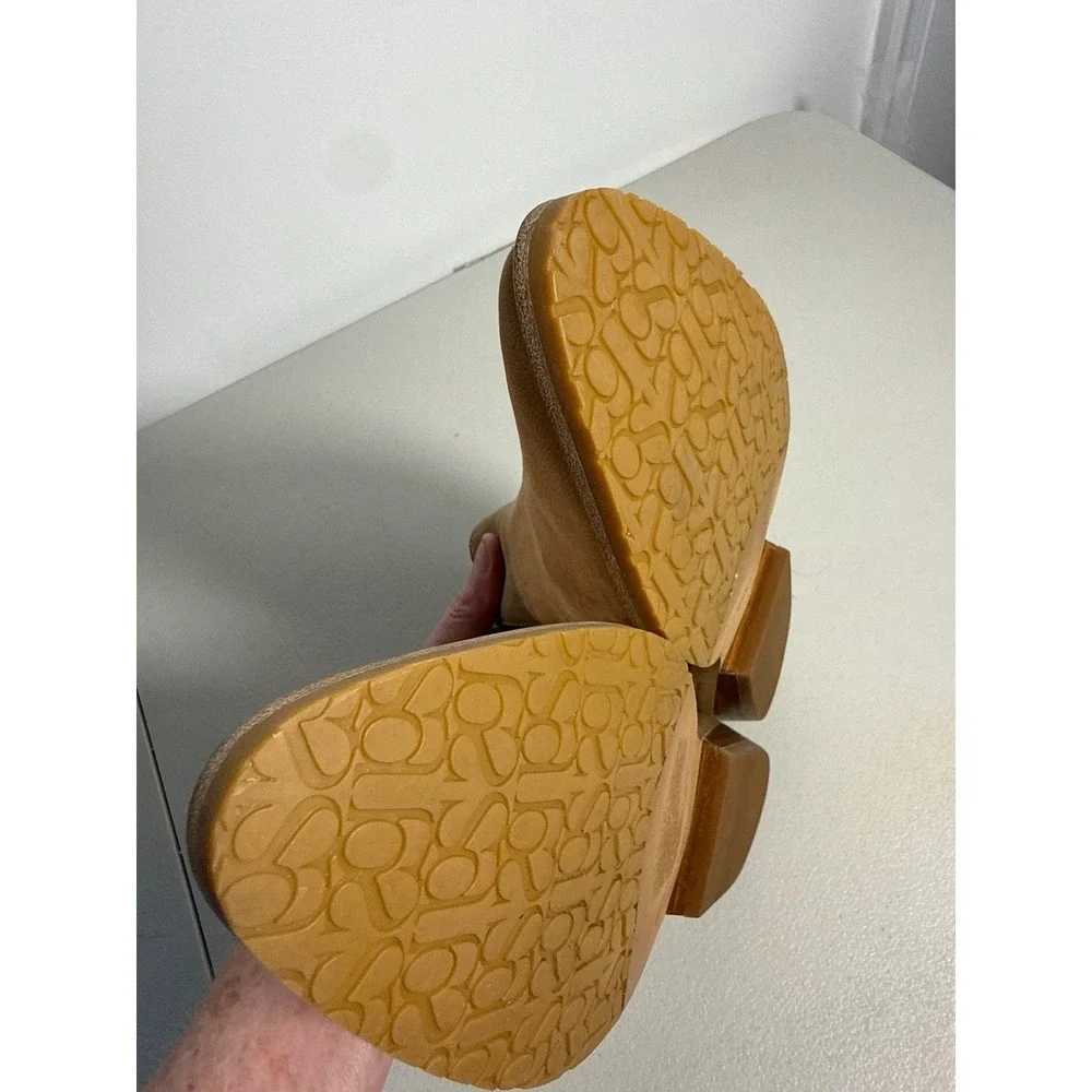 Gentle Souls Kenneth Cole Tan Leather Pointed Toe Ankle Boots Womens 8.5M